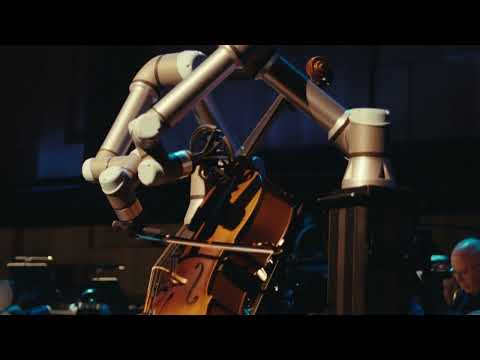 Robot plays cello with Malmö Symphony Orchestra at concert